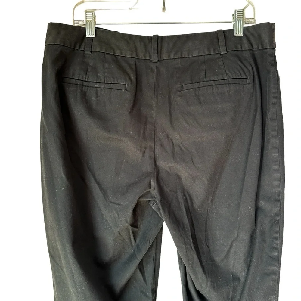 Talbots Perfect Crop Curvy Black Pants, 12